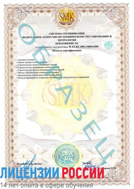 Образец сертификата соответствия (приложение) Туймазы Сертификат OHSAS 18001
